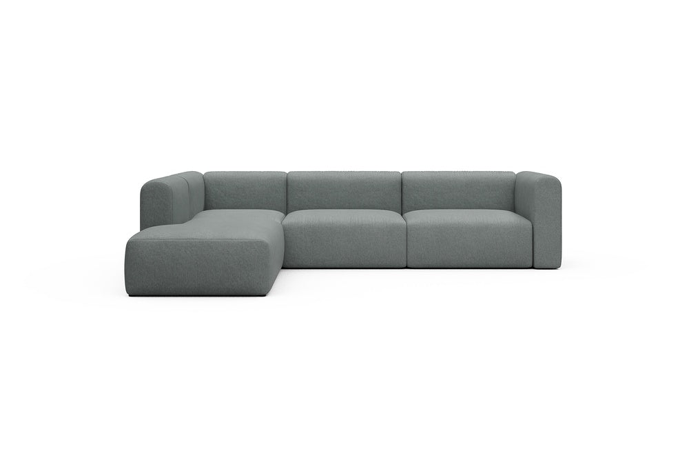 Rund Casual Modular Sofa - Configurations 2 - N1H - 312 x 224 cm - Open-end + 3,5 Seater - 485 Denari Soft Grey