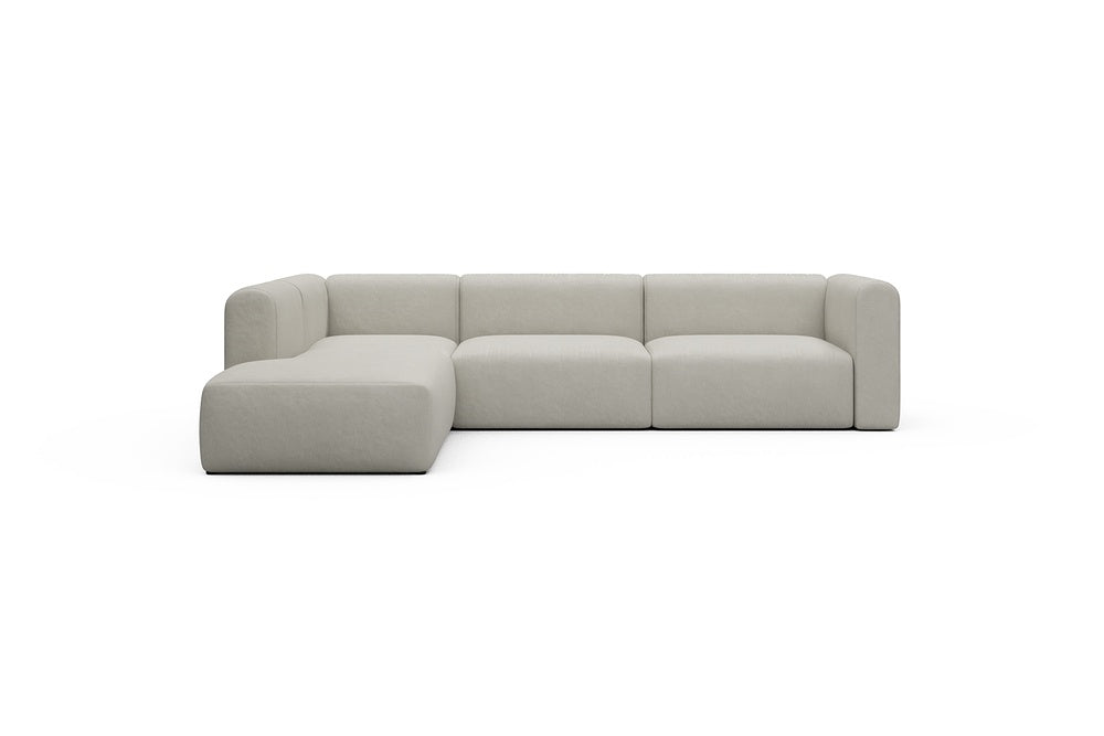 Rund Casual Modular Sofa - Configurations 2 - N1H - 312 x 224 cm - Open-end + 3,5 Seater - 487 Denari Clean Beige
