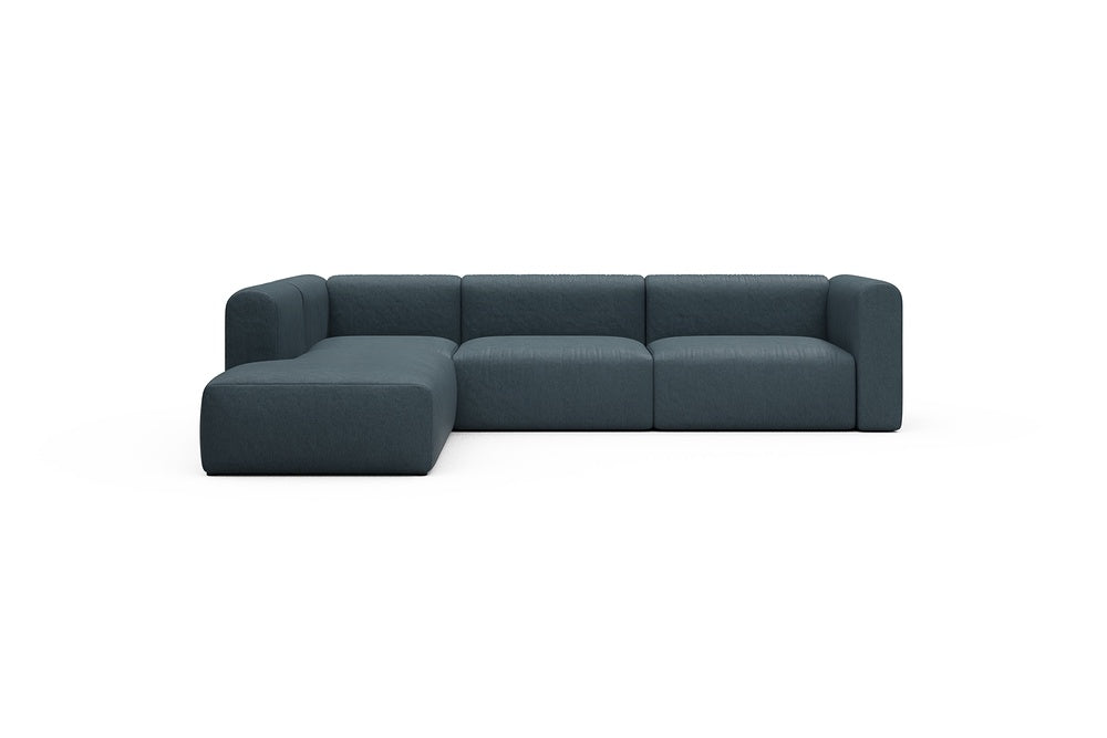 Rund Casual Modular Sofa - Configurations 2 - N1H - 312 x 224 cm - Open-end + 3,5 Seater - 489 Denari Royal Blue