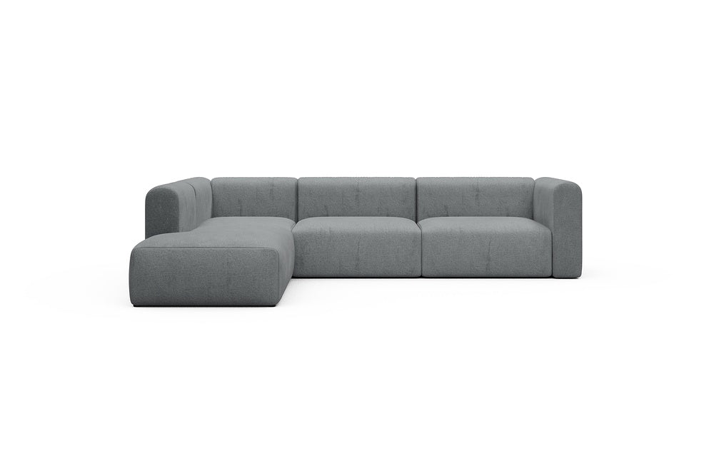 Rund Casual Modular Sofa - Configurations 2 - N1H - 312 x 224 cm - Open-end + 3,5 Seater - 495 Casone Gravel Grey