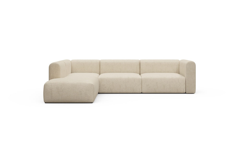Rund Casual Modular Sofa - Configurations 2 - N1H - 312 x 224 cm - Open-end + 3,5 Seater - 496 Casone Natural Beigie