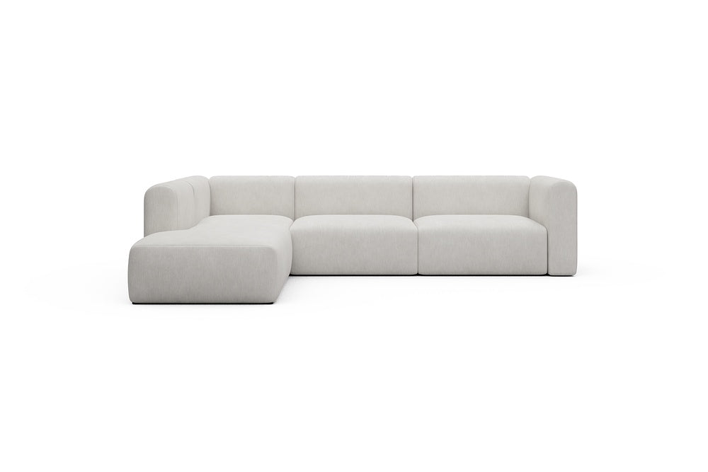 Rund Casual Modular Sofa - Configurations 2 - N1H - 312 x 224 cm - Open-end + 3,5 Seater - 574 Vivus Dusty Off White
