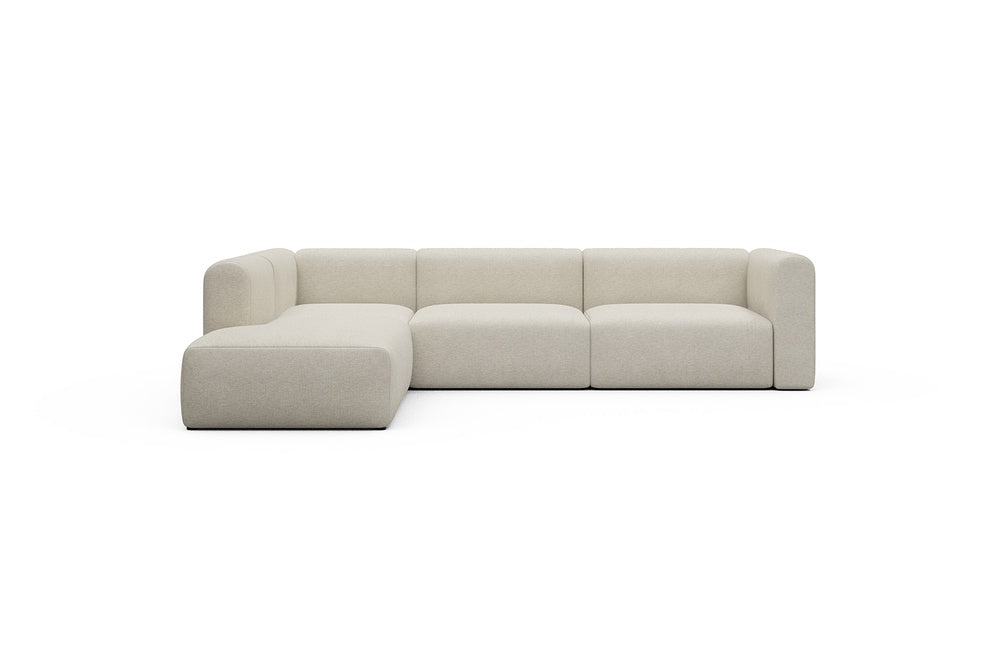 Rund Casual Modular Sofa - Configurations 2 - N1H - 312 x 224 cm - Open-end + 3,5 Seater - 584 Argus Natural