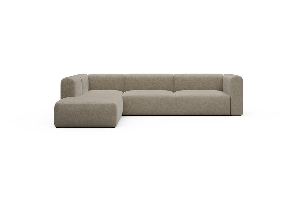 Rund Casual Modular Sofa - Configurations 2 - N1H - 312 x 224 cm - Open-end + 3,5 Seater - 810 Smooth Smooth Beige