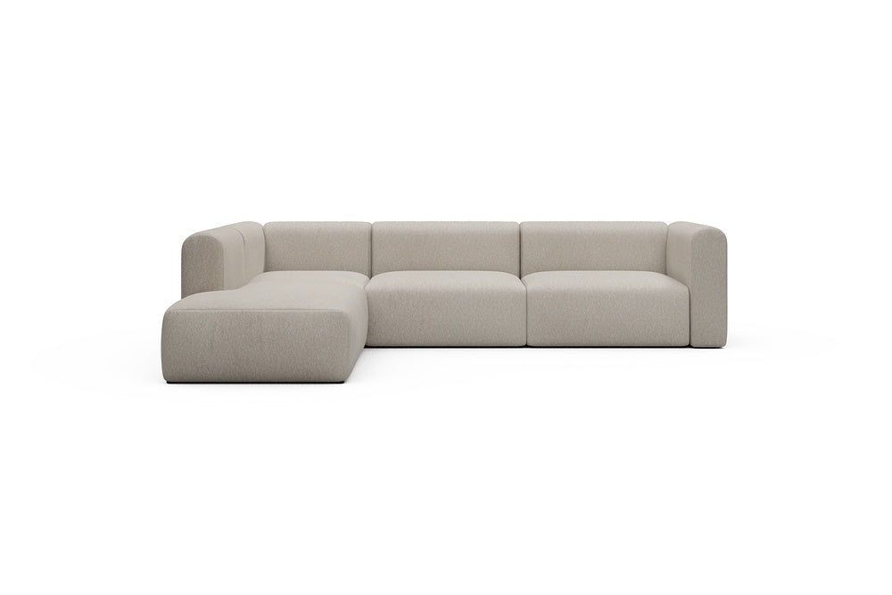Rund Casual Modular Sofa - Configurations 2 - N1H - 312 x 224 cm - Open-end + 3,5 Seater - 816 Aivi Lace Beige