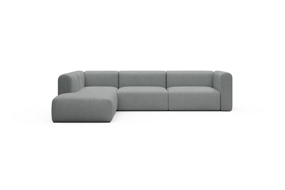 Rund Casual Modular Sofa - Configurations 2 - N1H - 312 x 224 cm - Open-end + 3,5 Seater - 819 Aivi Gravel Grey