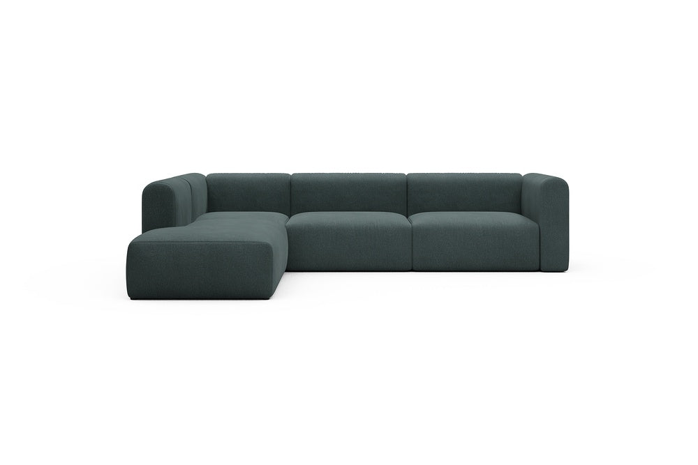 Rund Casual Modular Sofa - Configurations 2 - N1H - 312 x 224 cm - Open-end + 3,5 Seater - 851 Mahoga Dark Blue