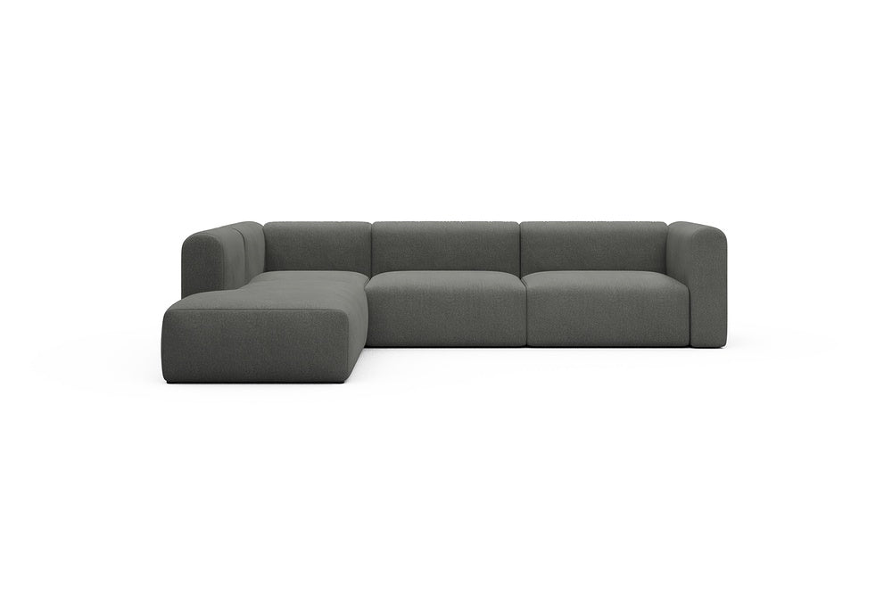 Rund Casual Modular Sofa - Configurations 2 - N1H - 312 x 224 cm - Open-end + 3,5 Seater - 852 Mahoga Seal Grey