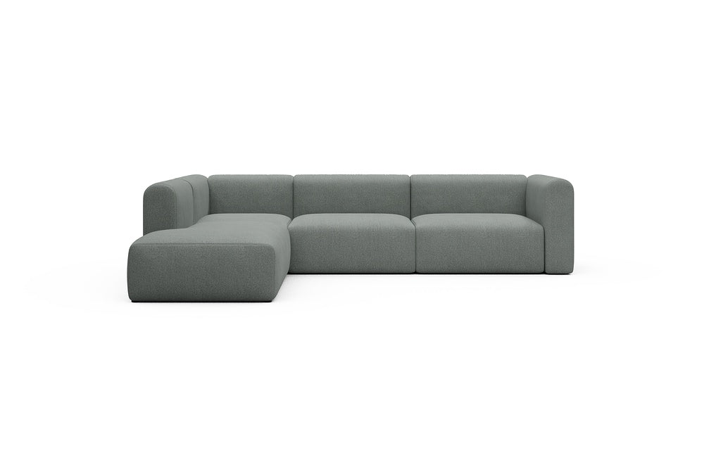 Rund Casual Modular Sofa - Configurations 2 - N1H - 312 x 224 cm - Open-end + 3,5 Seater - 853 Mahoga Dove Grey