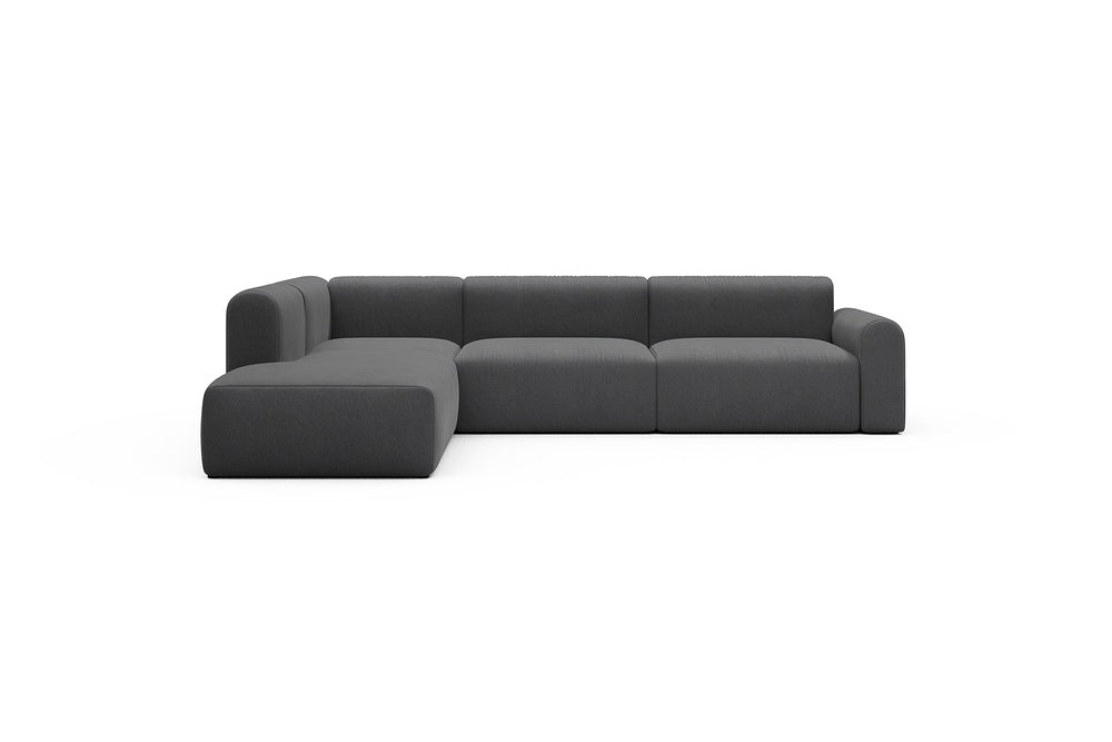 Rund Casual Modular Sofa - Configurations 2 - N1L - 312 x 224 cm - 3,5 Seater + Open-end - 441 Satya Warm Zinc