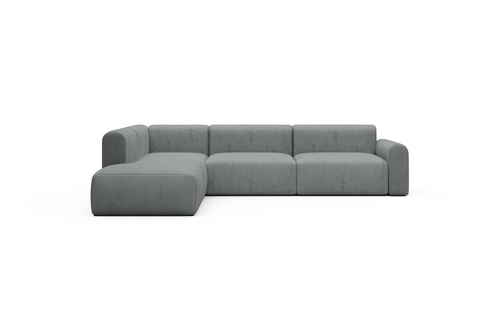 Rund Casual Modular Sofa - Configurations 2 - N1L - 312 x 224 cm - 3,5 Seater + Open-end - 495 Casone Gravel Grey