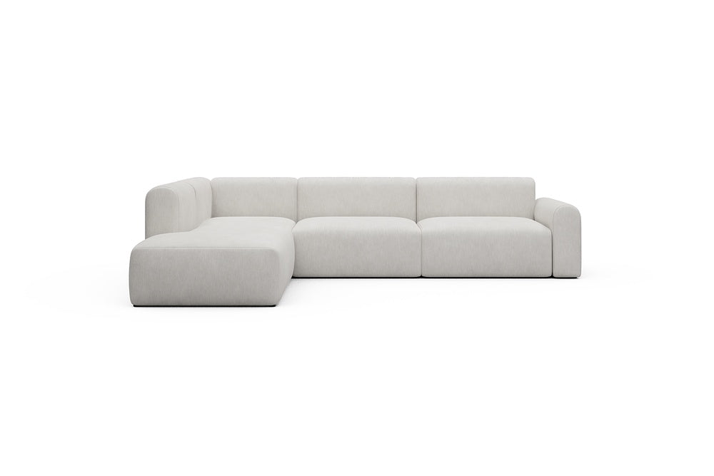Rund Casual Modular Sofa - Configurations 2 - N1L - 312 x 224 cm - 3,5 Seater + Open-end - 574 Vivus Dusty Off White