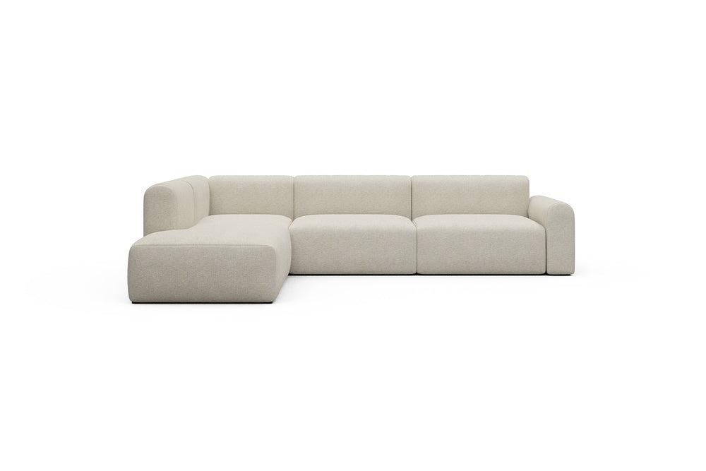 Rund Casual Modular Sofa - Configurations 2 - N1L - 312 x 224 cm - 3,5 Seater + Open-end - 584 Argus Natural