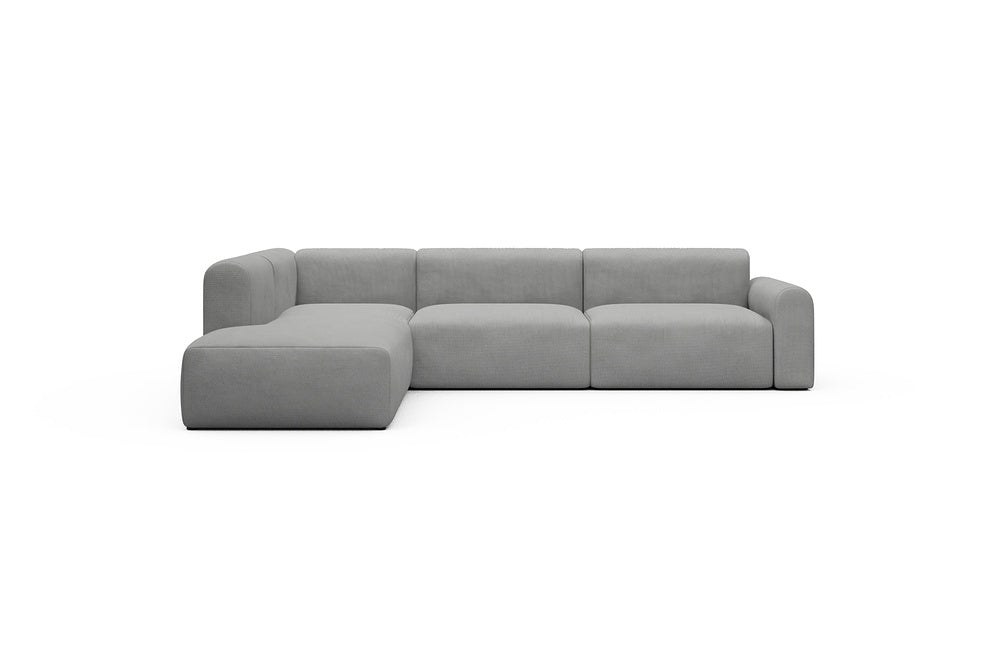 Rund Casual Modular Sofa - Configurations 2 - N1L - 312 x 224 cm - 3,5 Seater + Open-end - 764 Cura Sand Grey