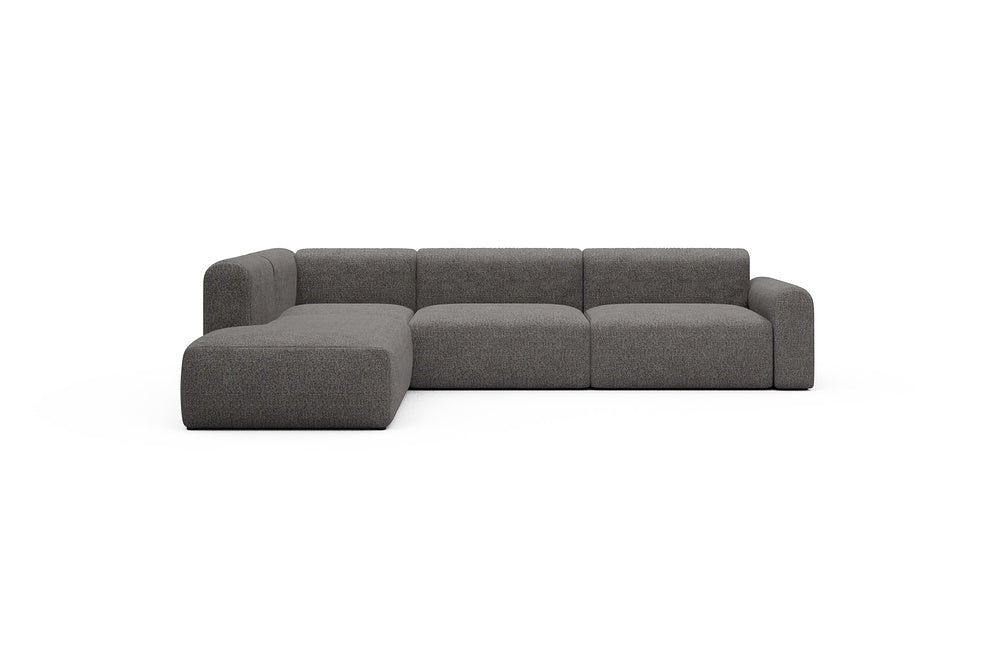 Rund Casual Modular Sofa - Configurations 2 - N1L - 312 x 224 cm - 3,5 Seater + Open-end - 772 Carreno Salt & Pepper