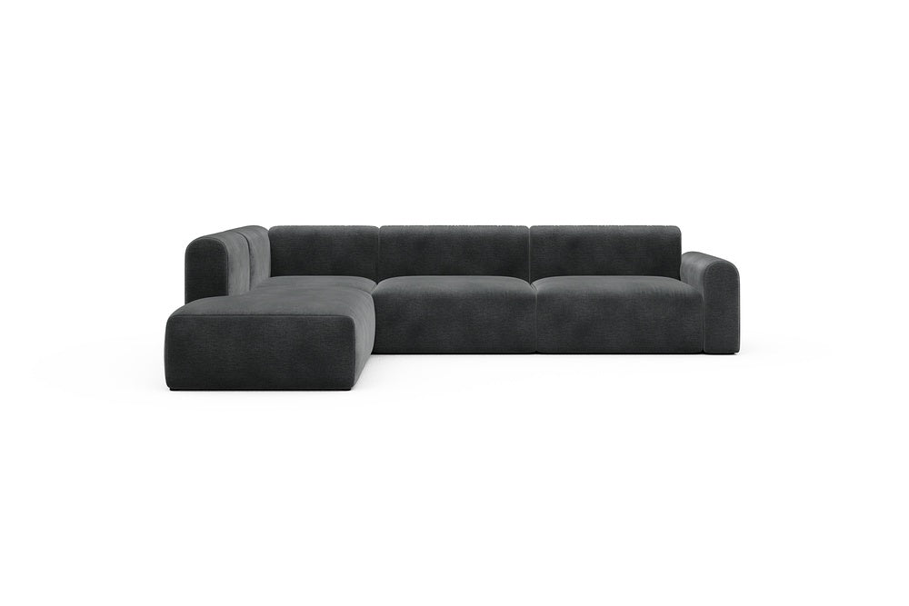 Rund Casual Modular Sofa - Configurations 2 - N1L - 312 x 224 cm - 3,5 Seater + Open-end - 811 Smooth Deep Warm Grey