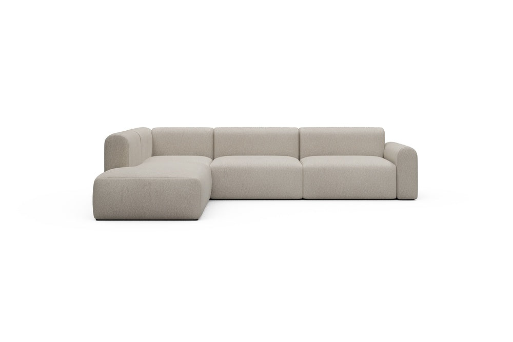Rund Casual Modular Sofa - Configurations 2 - N1L - 312 x 224 cm - 3,5 Seater + Open-end - 816 Aivi Lace Beige