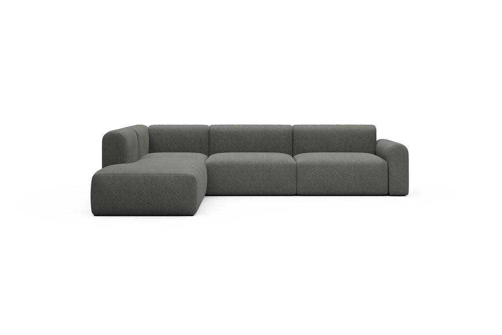 Rund Casual Modular Sofa - Configurations 2 - N1L - 312 x 224 cm - 3,5 Seater + Open-end - 852 Mahoga Seal Grey
