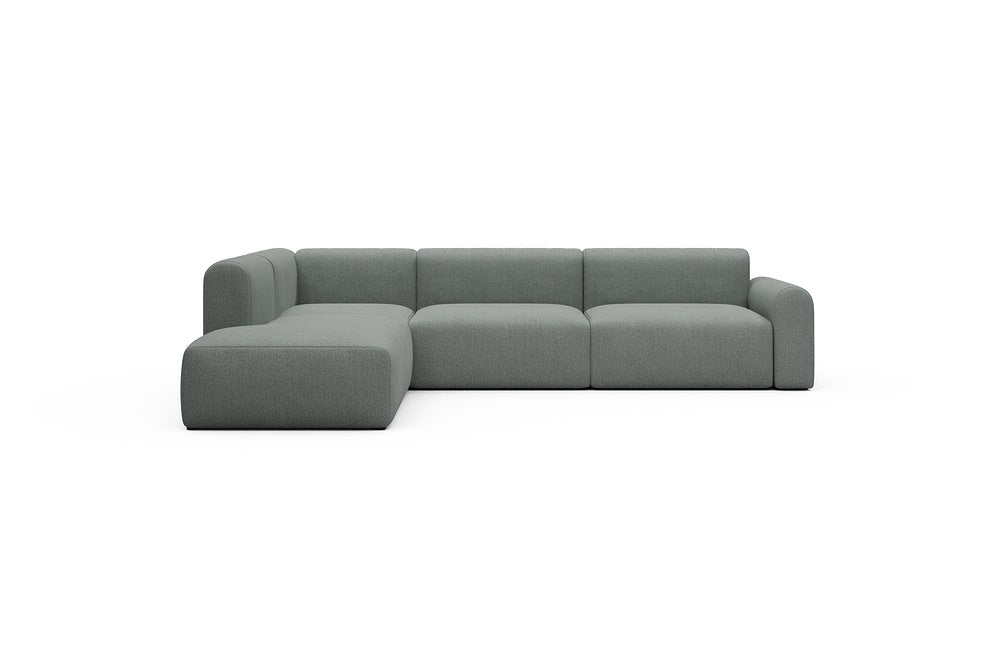 Rund Casual Modular Sofa - Configurations 2 - N1L - 312 x 224 cm - 3,5 Seater + Open-end - 853 Mahoga Dove Grey