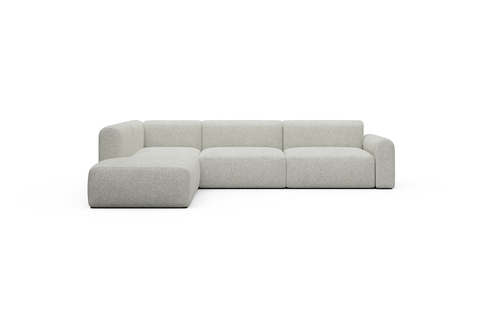Rund Casual Modular Sofa - Configurations 2 - N1L - 312 x 224 cm - 3,5 Seater + Open-end - 867 Vanora Warm Sand