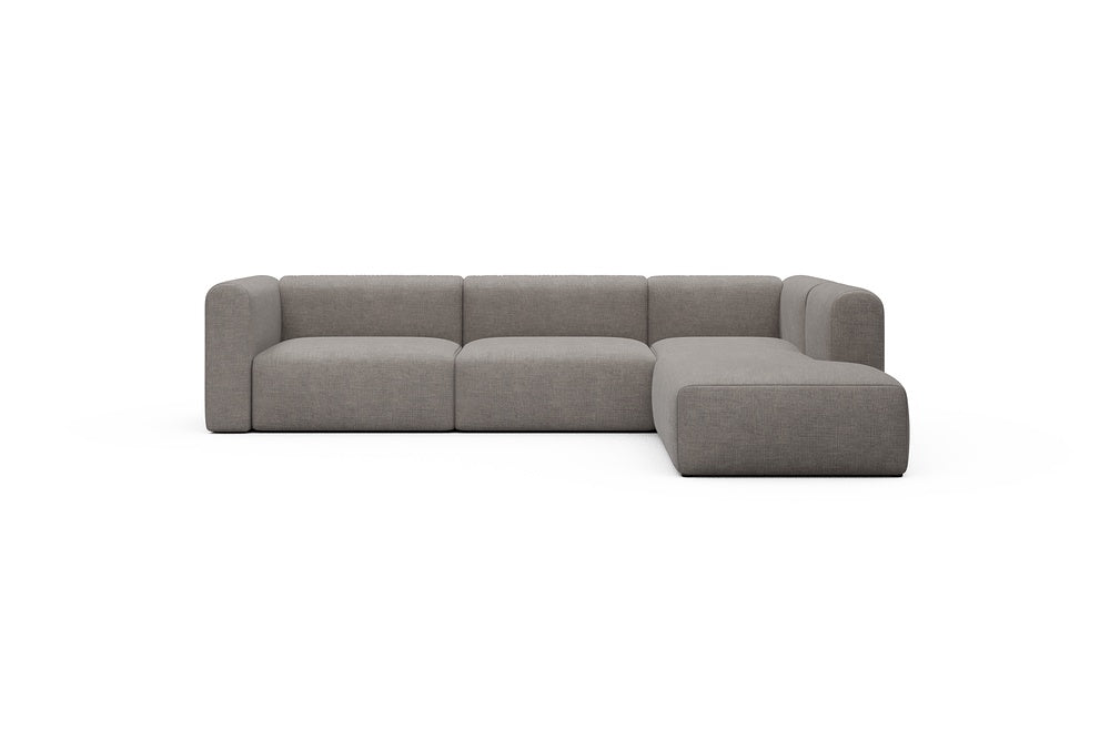 Rund Casual Modular Sofa - Configurations 2 - N2H - 312 x 224 cm - 4 Seater + Open-end - 418 Esina Truffle