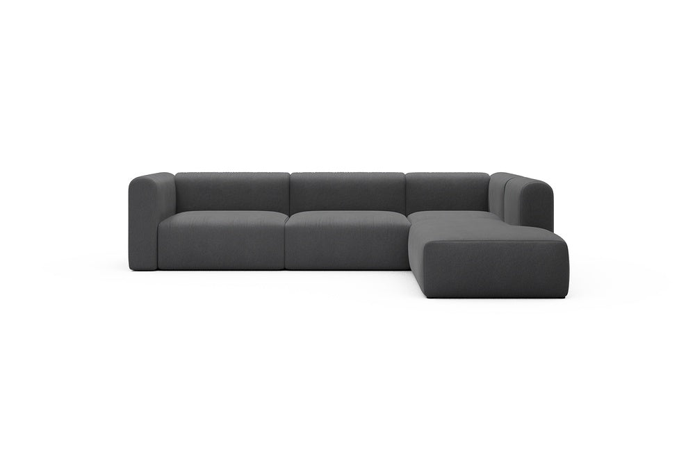 Rund Casual Modular Sofa - Configurations 2 - N2H - 312 x 224 cm - 4 Seater + Open-end - 441 Satya Warm Zinc