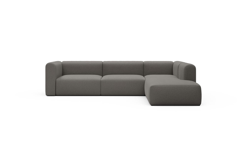 Rund Casual Modular Sofa - Configurations 2 - N2H - 312 x 224 cm - 4 Seater + Open-end - 446 Satya Taupe Brown