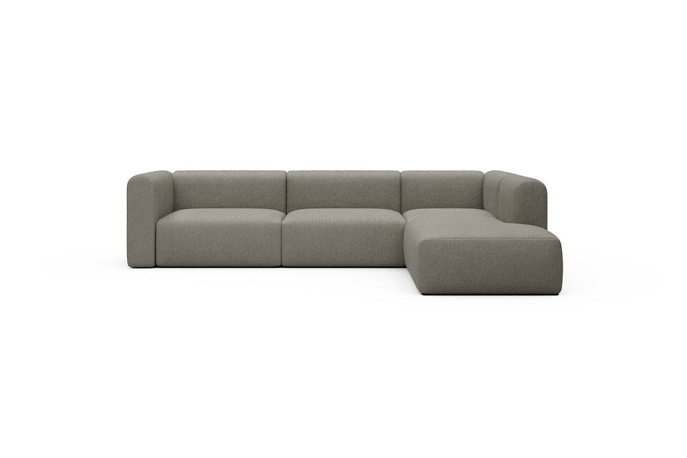 Rund Casual Modular Sofa - Configurations 2 - N2H - 312 x 224 cm - 4 Seater + Open-end - 486 Denari Warm Grey