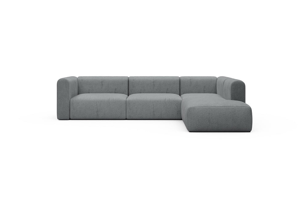 Rund Casual Modular Sofa - Configurations 2 - N2H - 312 x 224 cm - 4 Seater + Open-end - 495 Casone Gravel Grey