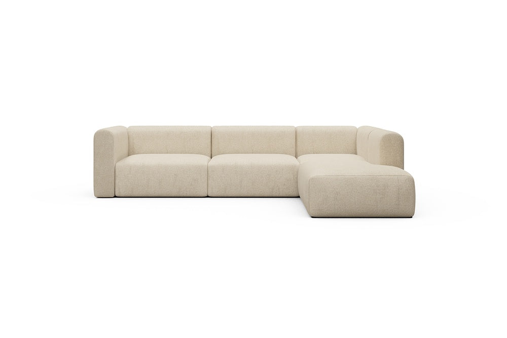 Rund Casual Modular Sofa - Configurations 2 - N2H - 312 x 224 cm - 4 Seater + Open-end - 496 Casone Natural Beigie