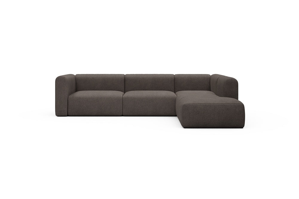 Rund Casual Modular Sofa - Configurations 2 - N2H - 312 x 224 cm - 4 Seater + Open-end - 530 Bouclé Taupe