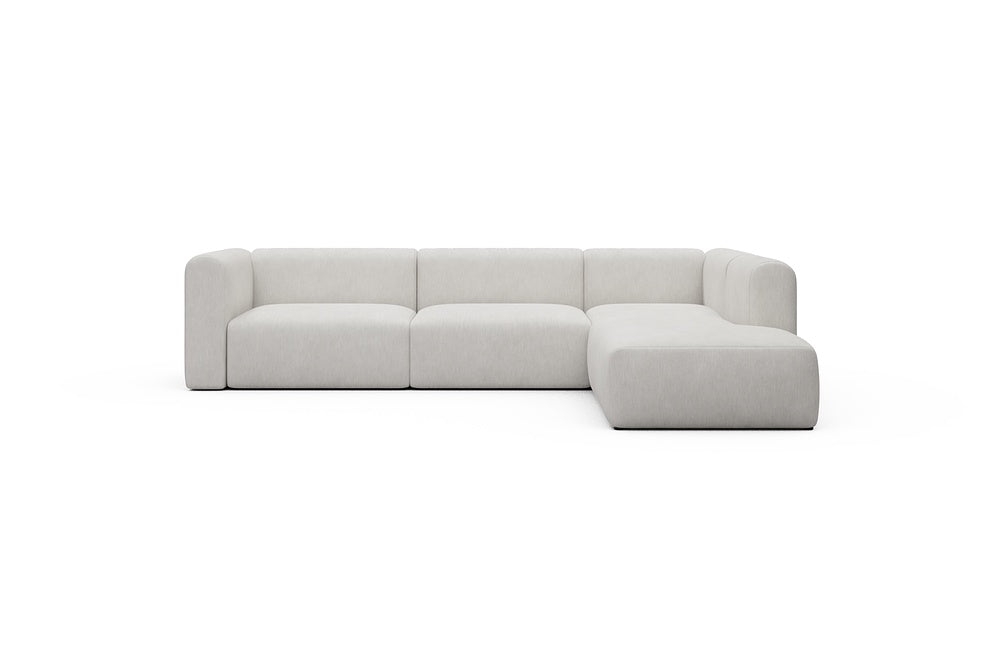 Rund Casual Modular Sofa - Configurations 2 - N2H - 312 x 224 cm - 4 Seater + Open-end - 574 Vivus Dusty Off White