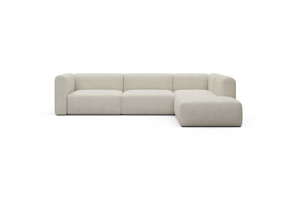 Rund Casual Modular Sofa - Configurations 2 - N2H - 312 x 224 cm - 4 Seater + Open-end - 584 Argus Natural