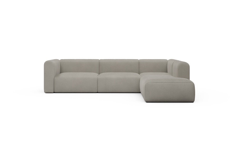Rund Casual Modular Sofa - Configurations 2 - N2H - 312 x 224 cm - 4 Seater + Open-end - 603 Corduroy Beige