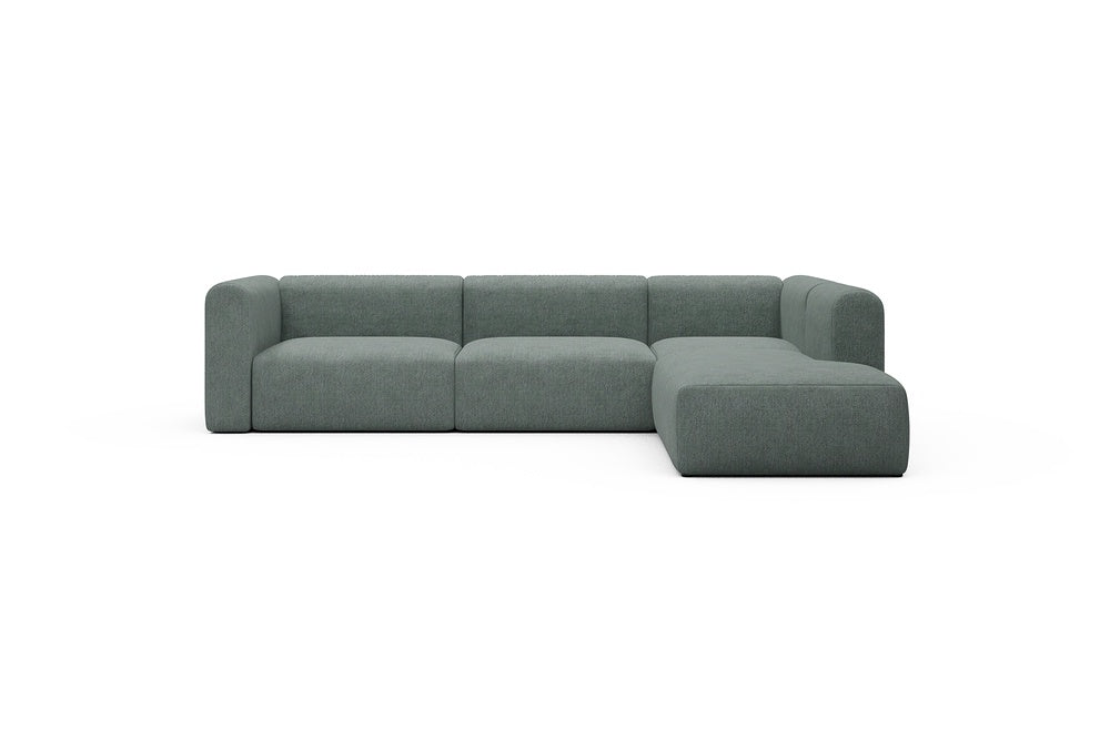Rund Casual Modular Sofa - Configurations 2 - N2H - 312 x 224 cm - 4 Seater + Open-end - 770 Carreno Cielo Blue