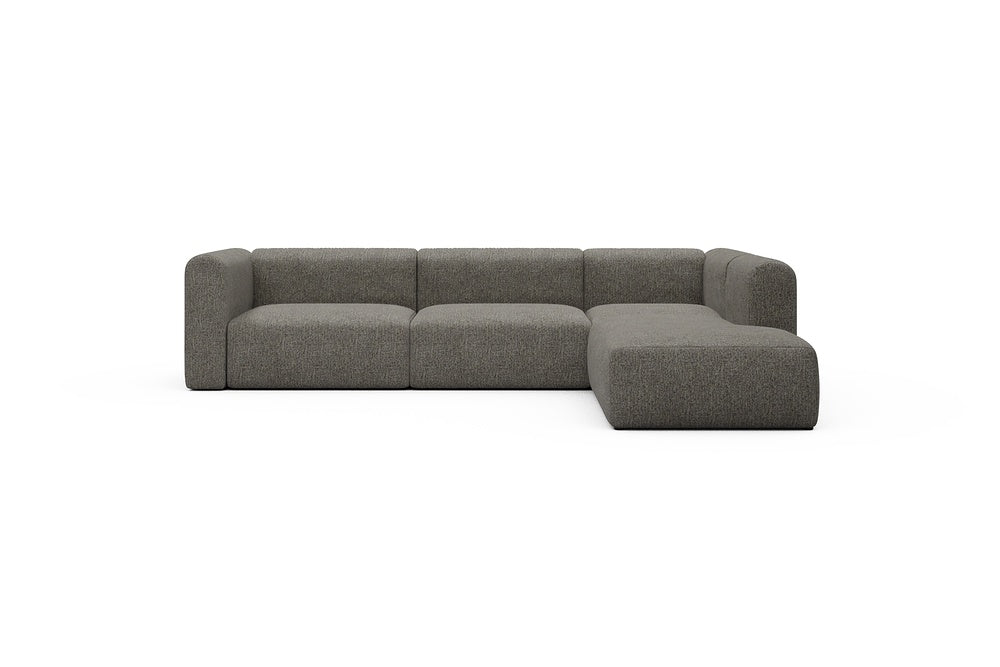 Rund Casual Modular Sofa - Configurations 2 - N2H - 312 x 224 cm - 4 Seater + Open-end - 771 Carreno Sepia Brown