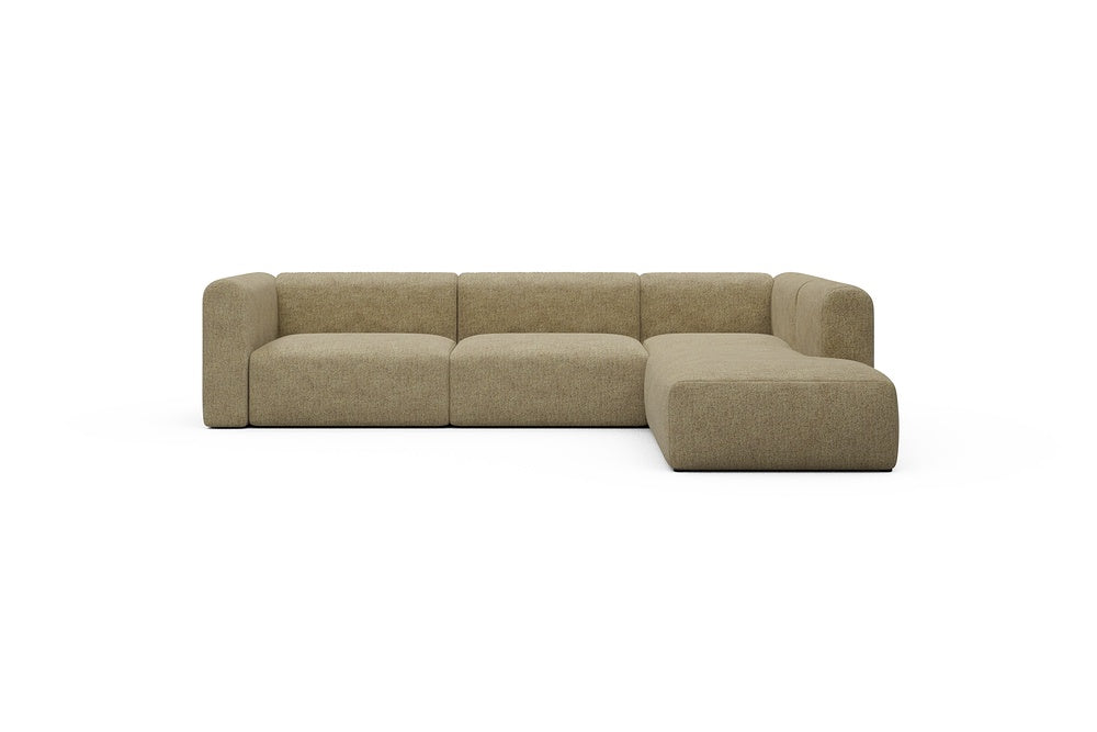 Rund Casual Modular Sofa - Configurations 2 - N2H - 312 x 224 cm - 4 Seater + Open-end - 774 Carreno Sicilian Yellow