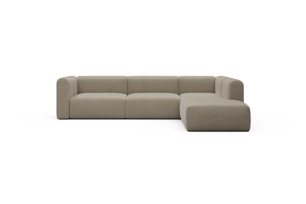 Rund Casual Modular Sofa - Configurations 2 - N2H - 312 x 224 cm - 4 Seater + Open-end - 810 Smooth Smooth Beige