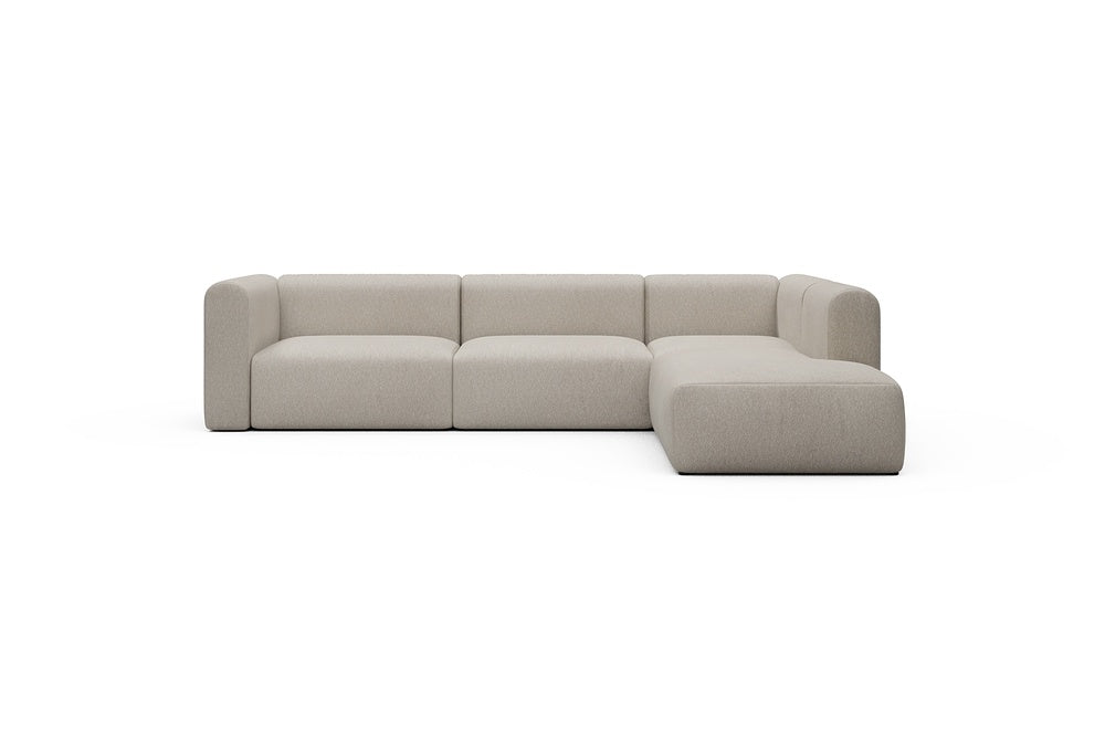 Rund Casual Modular Sofa - Configurations 2 - N2H - 312 x 224 cm - 4 Seater + Open-end - 816 Aivi Lace Beige