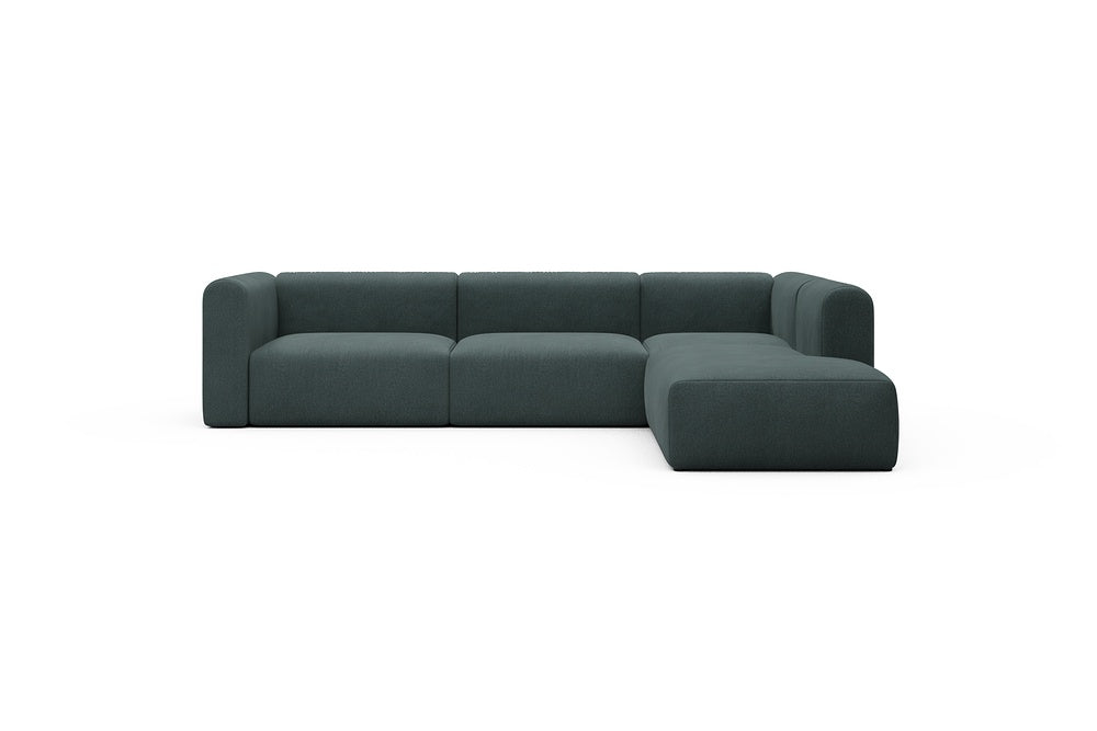 Rund Casual Modular Sofa - Configurations 2 - N2H - 312 x 224 cm - 4 Seater + Open-end - 851 Mahoga Dark Blue