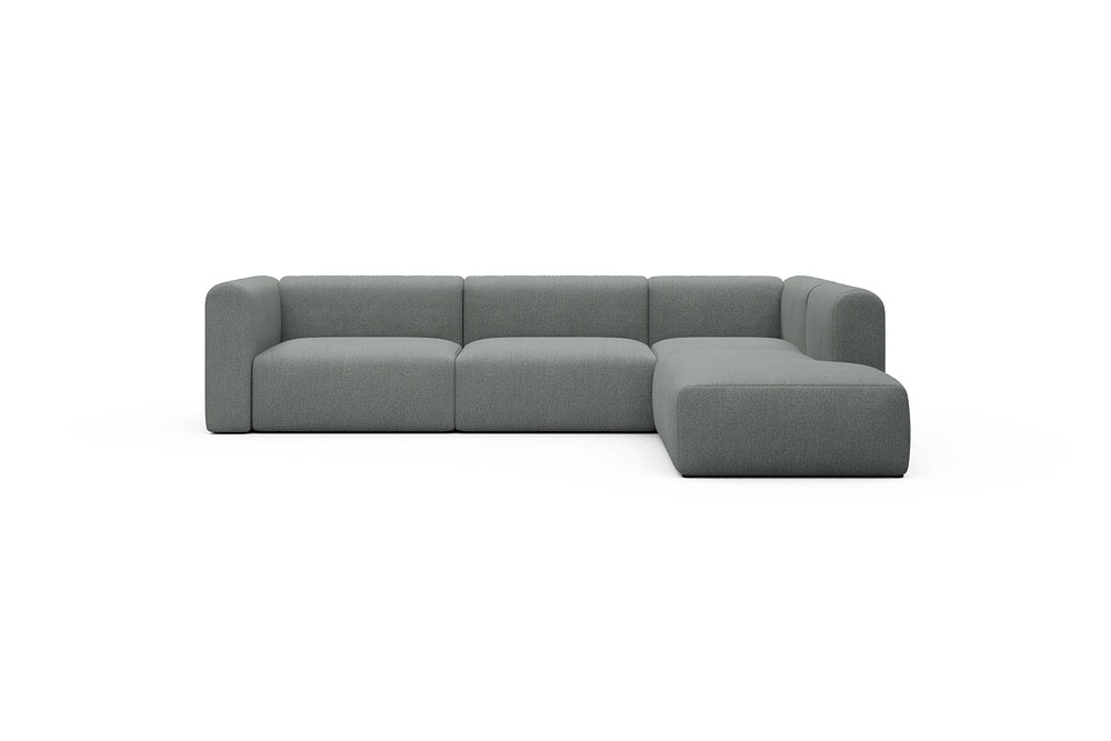 Rund Casual Modular Sofa - Configurations 2 - N2H - 312 x 224 cm - 4 Seater + Open-end - 853 Mahoga Dove Grey
