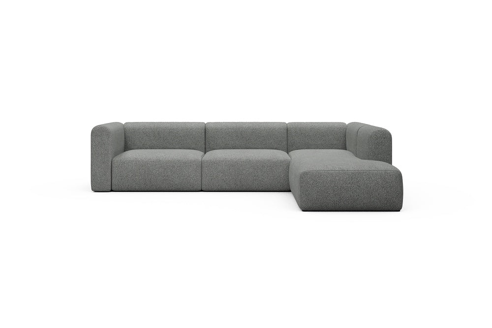 Rund Casual Modular Sofa - Configurations 2 - N2H - 312 x 224 cm - 4 Seater + Open-end - 868 Vanora Warm Grey
