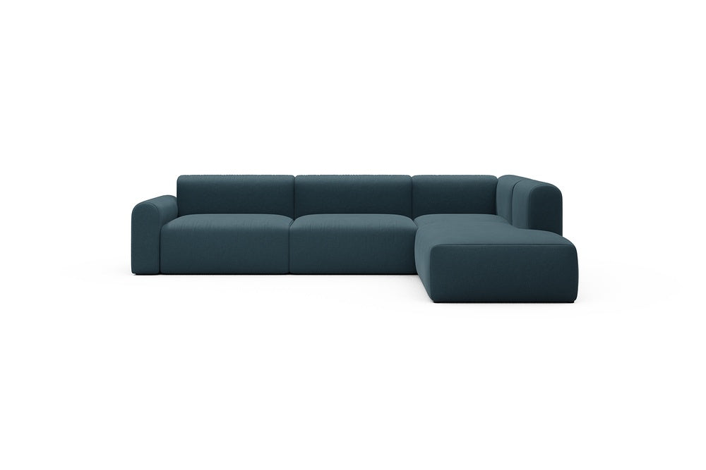 Rund Casual Modular Sofa - Configurations 2 - N2L - 312 x 224 cm - Open-end + 4 Seater - 443 Satya Deep Blue