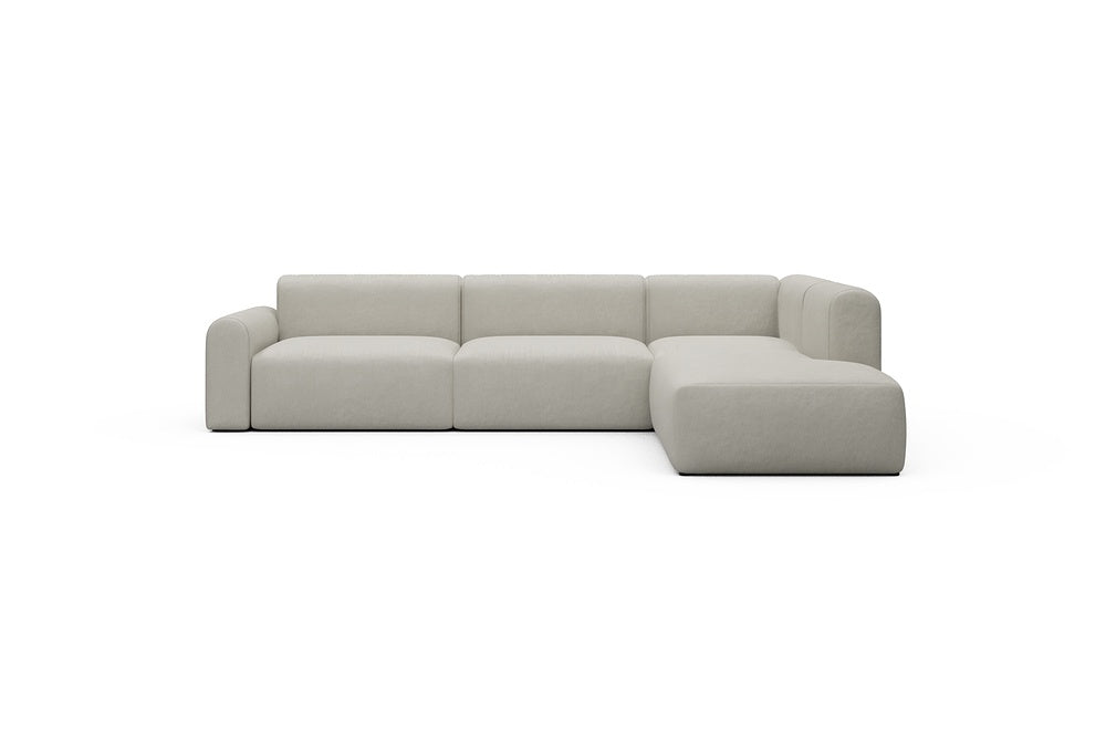 Rund Casual Modular Sofa - Configurations 2 - N2L - 312 x 224 cm - Open-end + 4 Seater - 487 Denari Clean Beige
