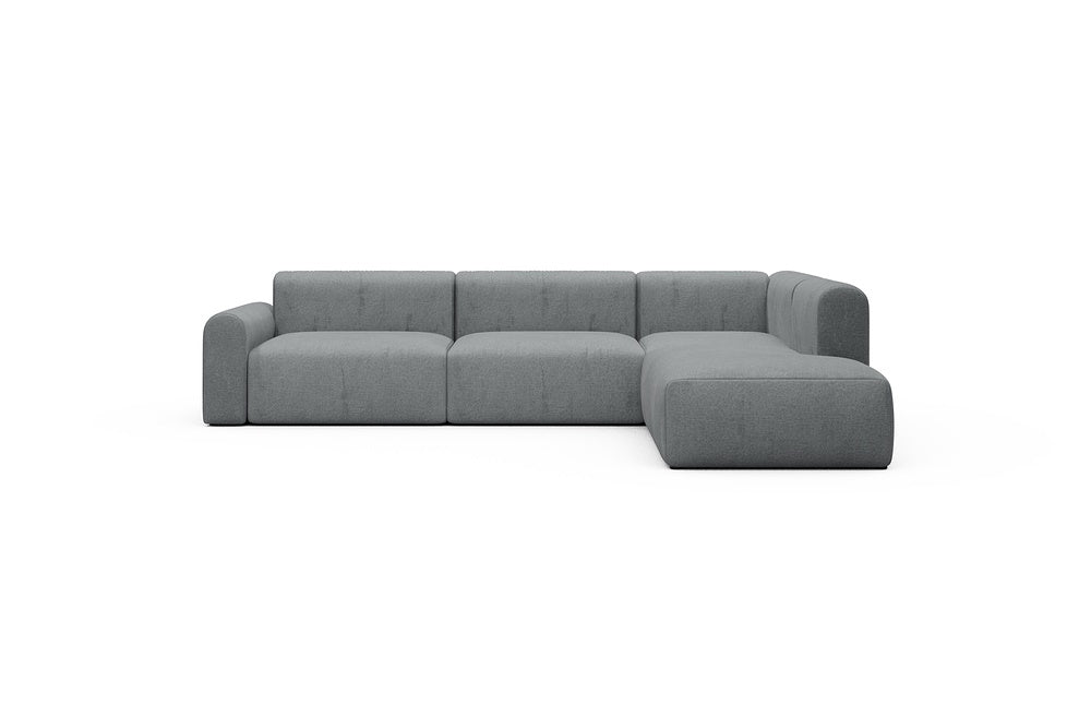 Rund Casual Modular Sofa - Configurations 2 - N2L - 312 x 224 cm - Open-end + 4 Seater - 495 Casone Gravel Grey