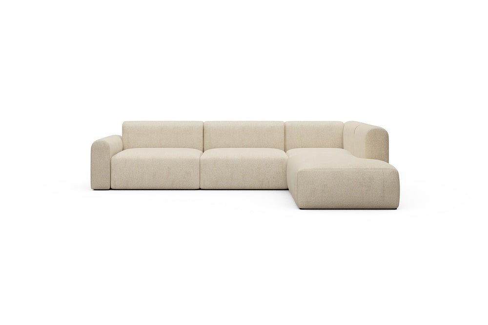 Rund Casual Modular Sofa - Configurations 2 - N2L - 312 x 224 cm - Open-end + 4 Seater - 496 Casone Natural Beigie