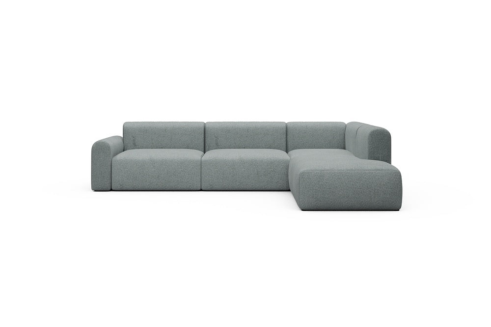 Rund Casual Modular Sofa - Configurations 2 - N2L - 312 x 224 cm - Open-end + 4 Seater - 499 Casone Light mixed Green