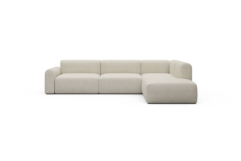 Rund Casual Modular Sofa - Configurations 2 - N2L - 312 x 224 cm - Open-end + 4 Seater - 584 Argus Natural