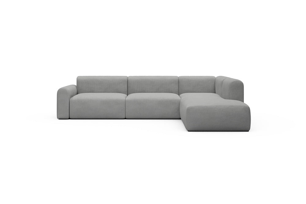 Rund Casual Modular Sofa - Configurations 2 - N2L - 312 x 224 cm - Open-end + 4 Seater - 764 Cura Sand Grey