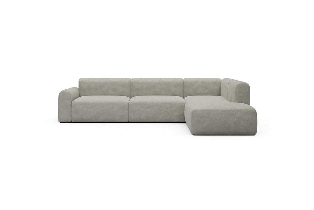 Rund Casual Modular Sofa - Configurations 2 - N2L - 312 x 224 cm - Open-end + 4 Seater - 773 Carreno Moon Stone White